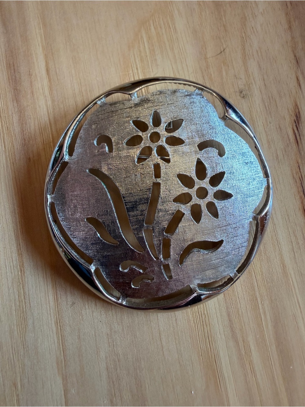 Sarah Coventry Silver Tone Brooch Pendant